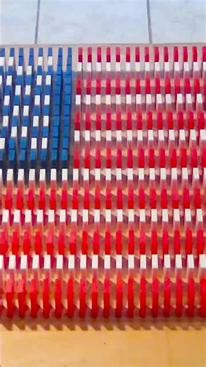 4th of July in dominoes! 🇺🇸 #H5dominocreations
