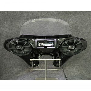 TKY Small Headlight Batwing Fairing with Full Stereo 6" x 9" Waterproof Speakers