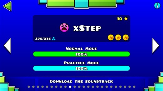 几何冲刺（GeometryDash）官方第十关 xStep
