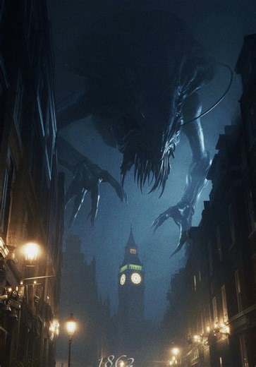 1862. London. Giant Monster. #aiart #monster #cinematicai #aivideo #creature