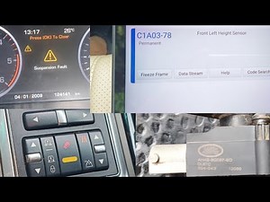 RANGE ROVER AIR SUSPENSION FAULT/HEIGHT LEVEL SENSOR LOCATION RANGE ROVER