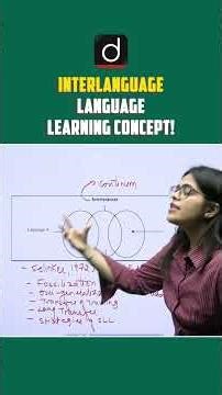 Interlanguage | Language Learning Concept #DrishtiTeachingExams #Shorts