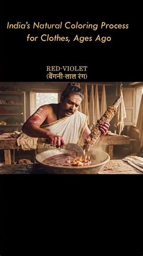 India’s Natural Coloring Process Before Chemical Dyes #aitihasik #shorts