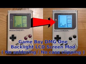 How To Mod A Game Boy DMG - LCD Backlight Mod - No Soldering Involved