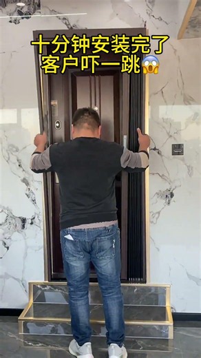 Ten minutes to install, customer shocked #Entry Door #Screen Door #Jin Yin Door