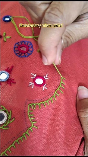 Buttonhole Stitch Easy Tutorial | Hand Embroidery Basics 🧵✨