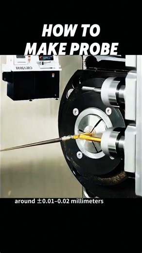 How can CNC Swiss type turning make small probes fast and with stable accuracy ⚙️#shorts #automobile