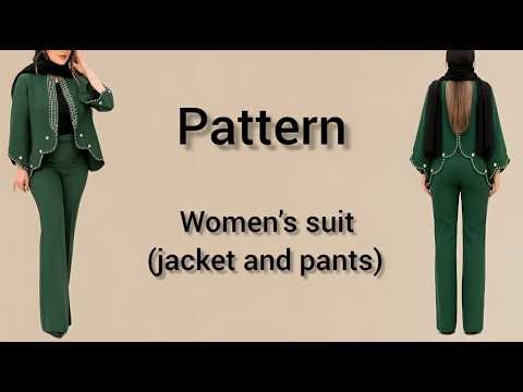 Stylish Women's Suit Pattern Making Step-by-Step ✂️| Beginner Friendly Blazer & Pants Drafting✅️