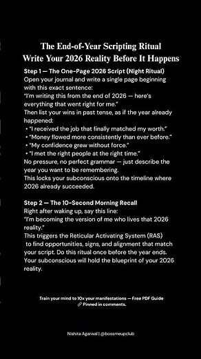 Script Your 2026 Timeline BEFORE It Happens | Powerful Year-End Method