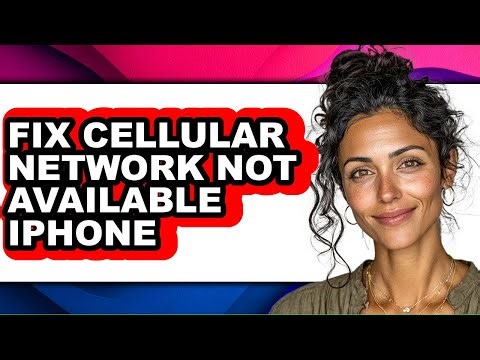 How to Fix Cellular Network Not Available Iphone (only Way)