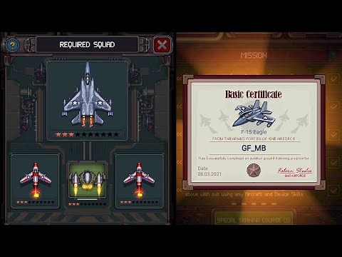 F-15 Eagle BASIC Certificate Level - 1945 Airforce Gameplay