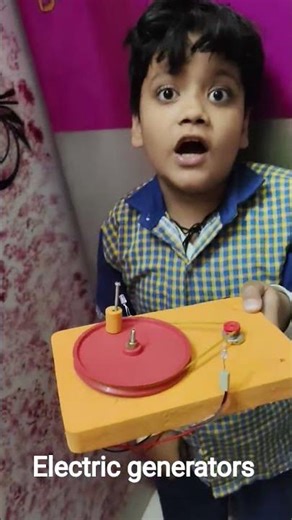 Electric Generator Project | Class 4 Science | Working Model | Easy & Fun ⚡