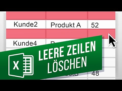 Excel: Leere Zeilen löschen | Leere Zeilen ohne Einträge löschen