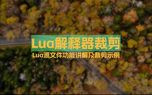 Lua解释器裁剪，很简单~