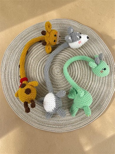 Animal Bookmark Crochet Pattern PDF, Giraffe Mouse Dinosaur Bookmark, Amigurumi Bookmark Pattern - Etsy