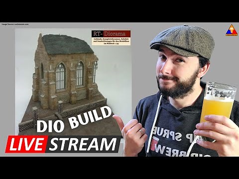 Scale Model Diorama Live Stream! | RT Diorama Ruined Church