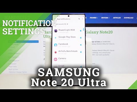 How to Personalize Notifications in SAMSUNG Galaxy Note 20 Ultra – Notification Bar Customization