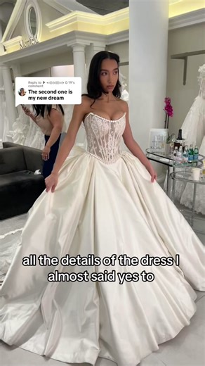 Detailed Wedding Dress Try-On Experience | Pnina Tornai Design 5057