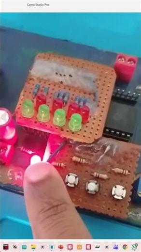 Dual button based 8xLED sequence control. #pic16f877a #circuit #coding #diy #tutorial #sensor #diy