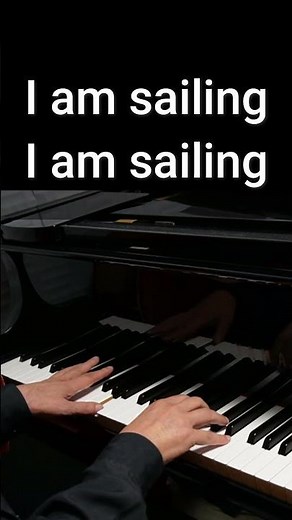 sailing - Rod Stewart (Piano Karaoke) (Lyrics)