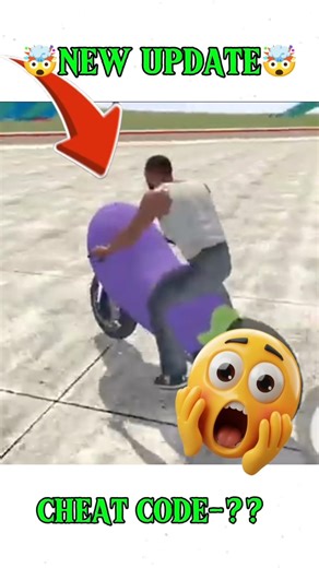 Indian Bike Driving 3D New Update 🤯 | New Weapon + New Bike Cheat Code 🔥 #shorts