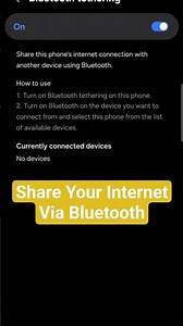 Samsung Secret: Share Internet Without Hotspot! #techtips #techshorts