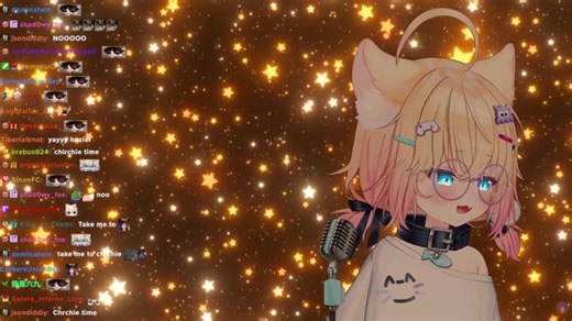 comfy kitty karaoke time ! singing for you all