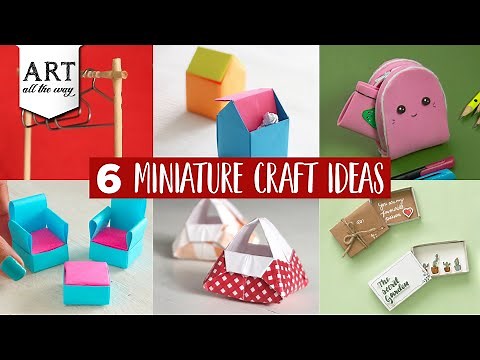 6 Miniature Craft Ideas | DIY Home Decor | Paper crafts