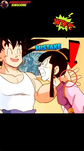 Goku Hit Chichi By Mistake! #dragonball #goku