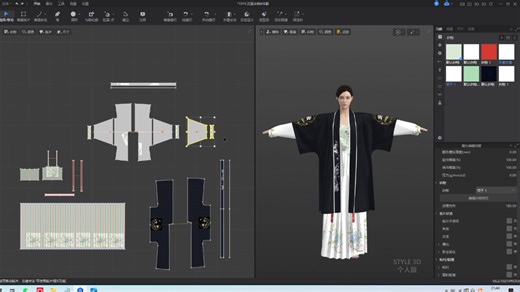 版片右键功能-复制粘贴.镜像.删除功能style3d