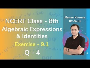 Class 8 Chapter 9 Ex 9.1 Q 4 Algebraic Expressions & Identities Maths NCERT CBSE