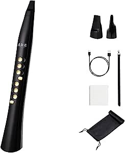 Y8 Digital Wind Instrument, Electronic Wind Instrument/EWI with Bluetooth,2 Nozzles,2 Fingerings,94 Tones,12 Keys,20W Speaker plug in Headphone, Audio for Kids Adults Students Beginners