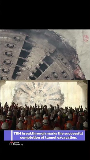 Tunnel Boring Machine (TBM) breakthrough refers to the moment when a TBM completes its tunnelling.