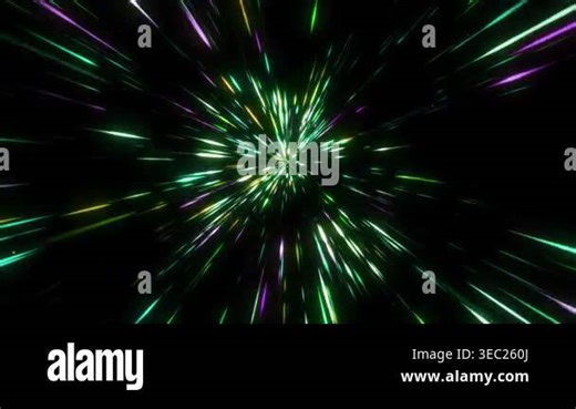 Colorful light burst animation with dynamic streaks, fast motion, energy expansion and abstract visual effect Stock Video Footage - Alamy
