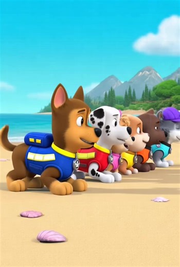 Paw Patrol on beach duty! 🌊 Who’s your favorite pup? Chase on the case? Skye in the sky? 🐶 Ryder’s got the whole team ready! #PawPatrol #PawPatrolBeach #AdventureBay #NoPupTooSmall #fyp