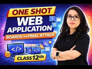 🚀Class 12 Web Application 803 🔥 ONE SHOT LIVE | Boards 2026 FINAL ATTACK 💯 | Barkha Mam