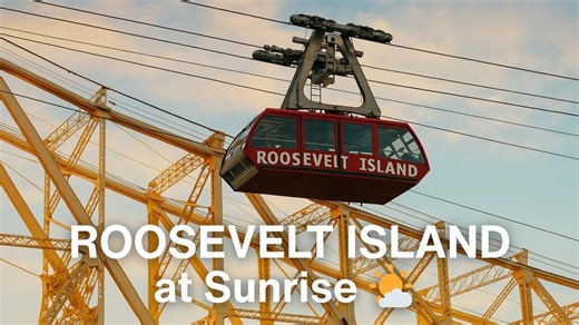 Sunrise on Roosevelt Island: NYC Tram Ride and Walking Tour