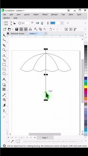 Artistic Logo Designing in CorelDraw 2025 #shortvideo #logo #shorts