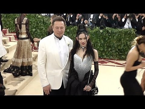 Elon Musk and Grimes at the 2018 MET Gala