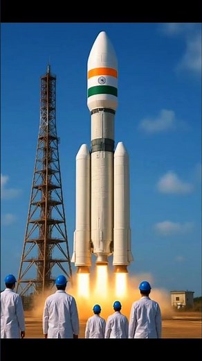 "ISRO’s Most Powerful Rocket Launch 🚀 | India’s Pride 🇮🇳 #isro #rocketlauncher #mission #indiarocket