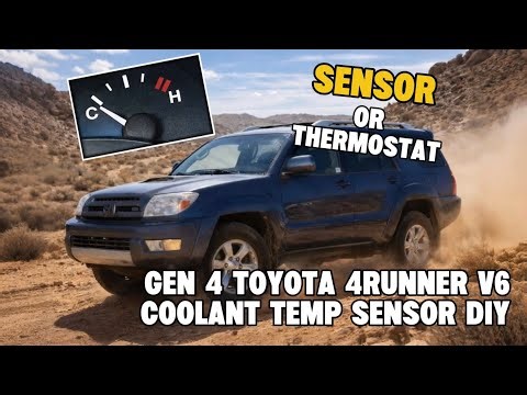 2004 Toyota 4Runner V6 Coolant Temp Sensor Replacement | High Idle Issue