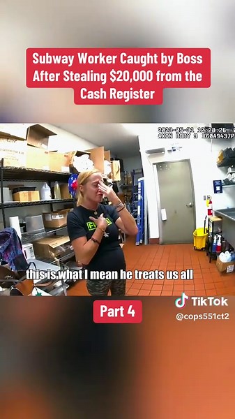 Subway Worker Steals $20,000 Caught by Boss | Police Bodycam Part 4