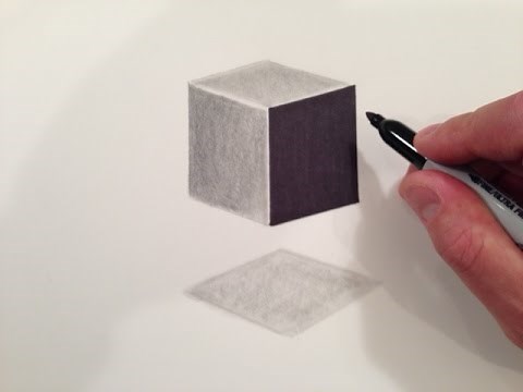 How to Draw a 3D Floating Cube