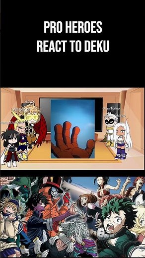 Pro Heroes react to Deku | My Hero Academia | Gacha Club Part 11 #shorts