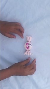 DIY Candy hair clip making at home🍬#diy #sewing #shorts #shortsfeed