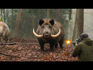 HUNTER vs. GIANT WILD BOAR 🐗 – 80 incredible shots like you've never seen before!