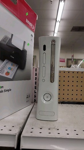 The abandoned 360 from awhile ago is still in the store! Feeling the urge to give it a good home. #thrift #thriftstorefinds #thrifting #xbox360 #retro #microsoft | Black Retro Gamer