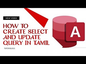 How to Create a Select and Update query in Microsoft Access