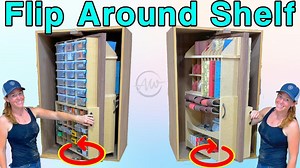 Create a Rotating Shelf Organizer for Any Room