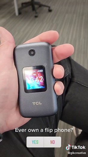 Tempted to switch to a flip phone? Check out the @TCL Flip Pro from @verizon. In the meantime, what was your first Flip phone? Mine was a StarTac. #TCL #FYP #flipphone